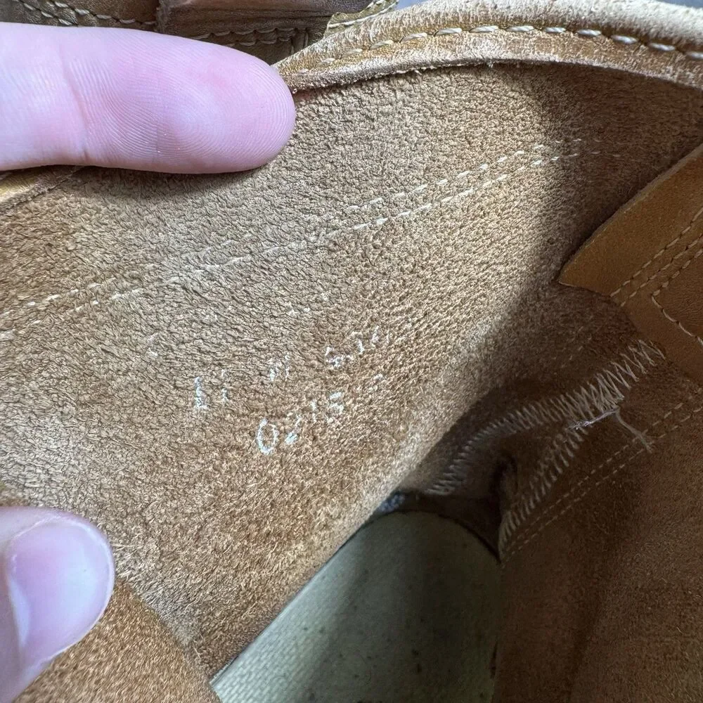 LL Bean Boots Duck Boots Mens 11 M Tan Hiking Leather Waterproof Made in USA